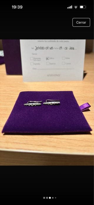 Pendientes trepadores Aristocrazy plata