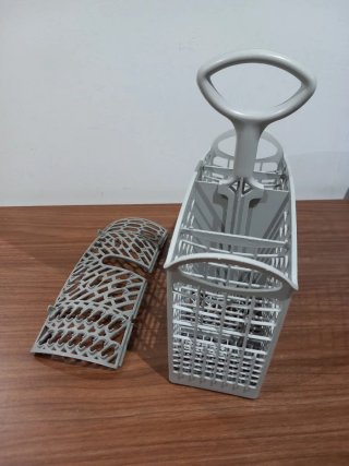 Cesto para cubiertos lavavajillas con tapa