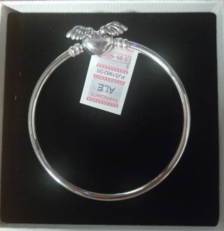 Pulsera Rígida Pandora Corazón Alado