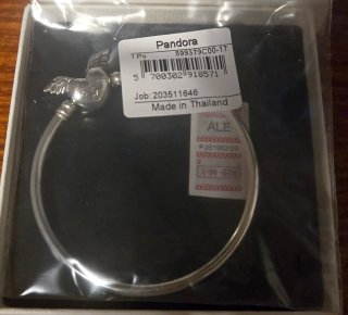 Pulsera Rígida Pandora Corazón Alado