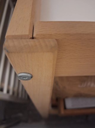 Cambiador bebé madera