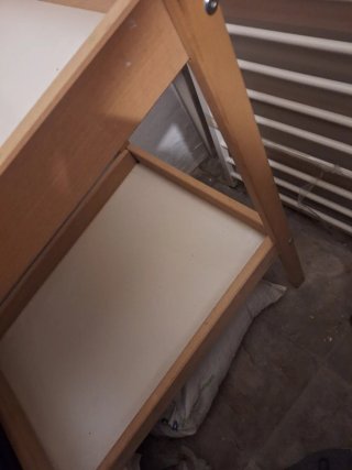 Cambiador bebé madera