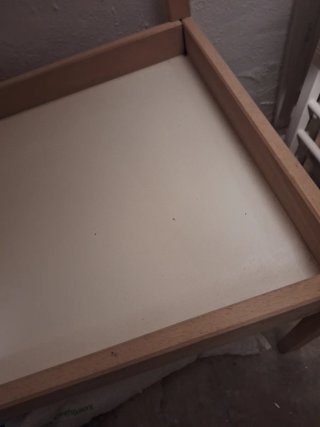 Cambiador bebé madera