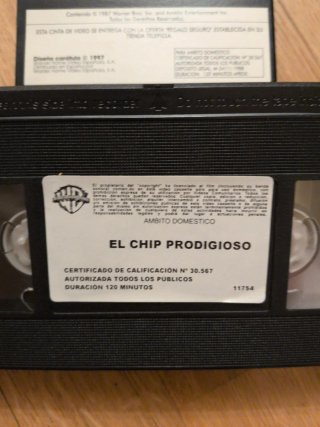 El Chip Prodigioso VHS Steven Spielberg