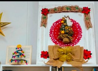 Cuadro Navidad Hecho a Mano