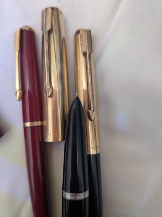 Bolígrafos Parker Vintage Dorados y Rojos , oro 14