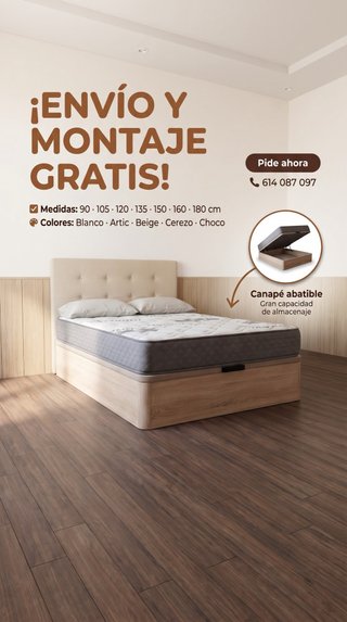 PACK COMPLETO CAMA 249€ — AHORRA HASTA 60%