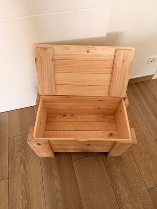 Baúl madera natural Muebles Lufe 70x40