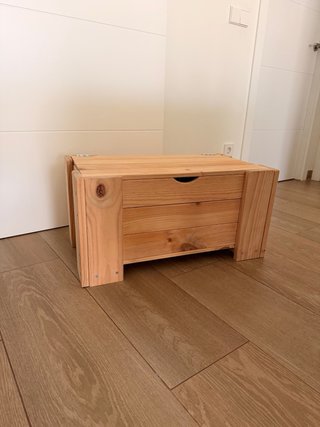 Baúl madera natural Muebles Lufe 70x40