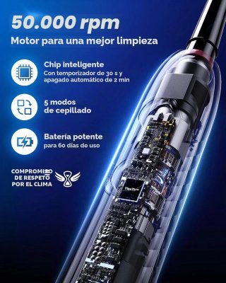 Cepillo Dental Eléctrico Y10 Series Negro