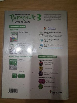 Parachute 3, methode de français Livre de l'élève