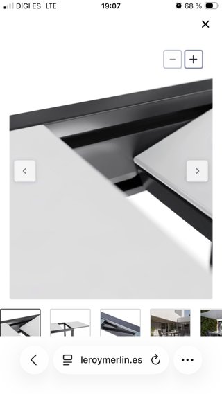 Conjunto de mesa y sillas terraza