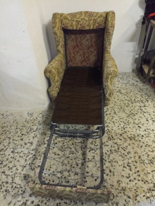 Sofá Cama Tela Estampada
