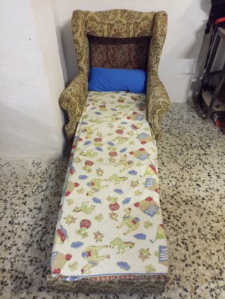 Sofá Cama Tela Estampada