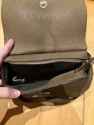 Bolso de hombro Parfois marrón y dorado