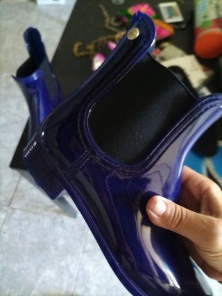 Botas de agua mujer azul/morado nuevas