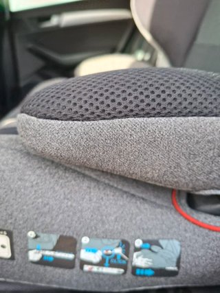 Sillita coche niño gris, con isofix