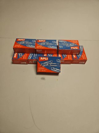 9 Cajas Clips APLI N°2