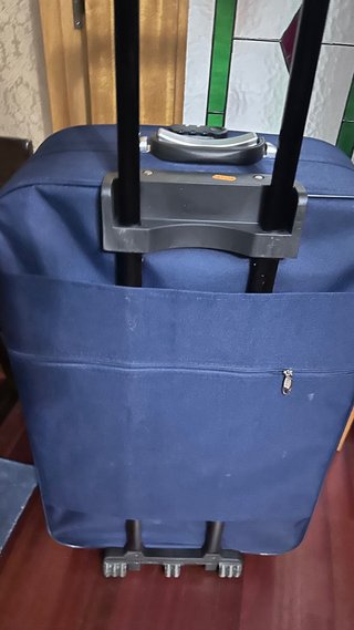 Maleta de tela azul gran capacidad