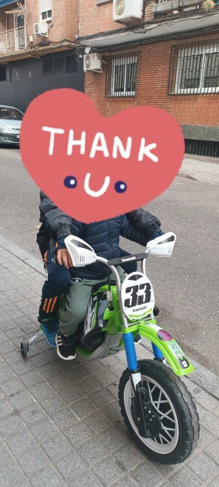 Moto a Batería Kawasaki Motocross Infantil
