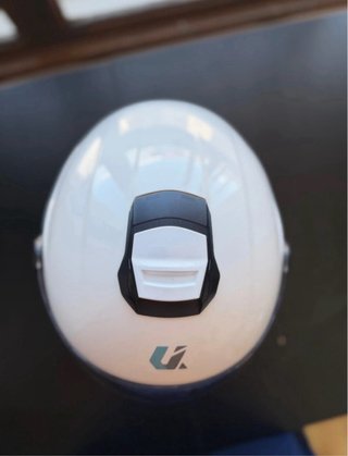 Cascos de moto blanco