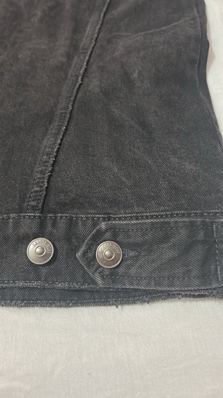 Chaqueta vaquera H&M con capucha gris