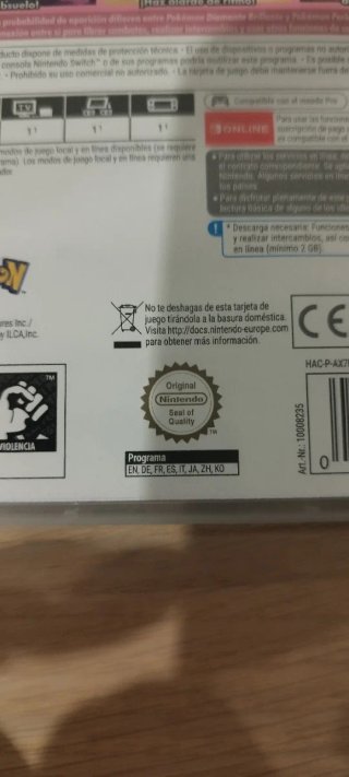Pokémon Perla Reluciente Switch Físico