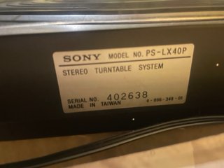 Tocadiscos Sony PS-LX10P Negro