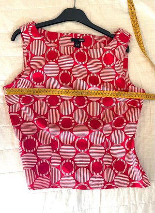 Blusa smanicata fantasia geometrica EUR 40