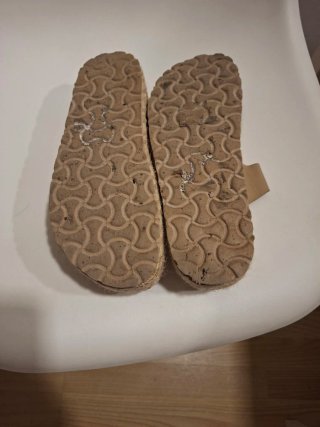 Sandalias plataforma beige talla 37