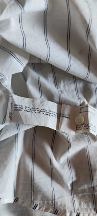Camisa Rayas Fruncido Hombros descubiertos