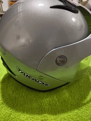 Casco Moto Takachi Plata
