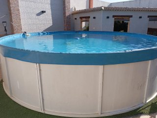 Piscina desmontable metal y plástico