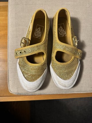 Bailarinas Vans Talla 31 Purpurina Dorada