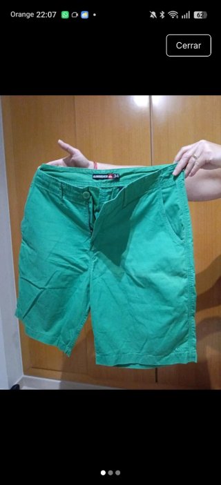Bermudas Quiksilver Talla M Verdes