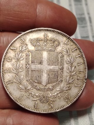 Lotto 3 Monete 5 Lire Regno d'Italia