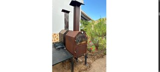 Horno de leña hierro con chimenea