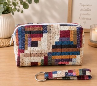 Neceser patchwork + llavero
