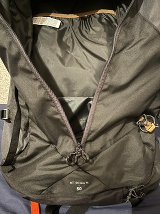 Mochila Montaña Simond 50L Negra/Marrón