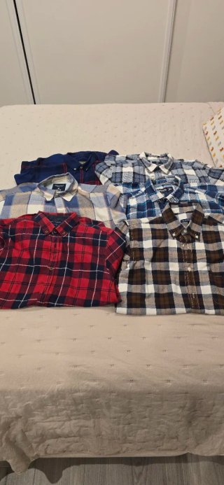 Lote 6 Camisas a Cuadros