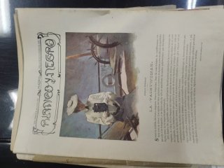 Lote de revistas / láminas antiguas de la históric