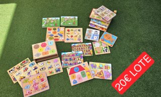 Lote Puzzles Madera Infantiles