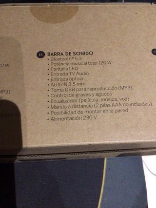 Barra de Sonido Thomson Negra