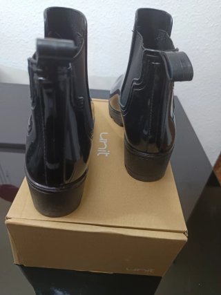 Botas de agua T-37 negras con brillo