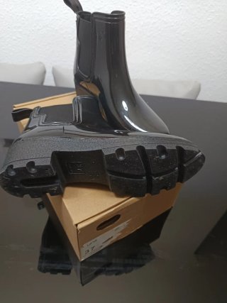 Botas de agua T-37 negras con brillo
