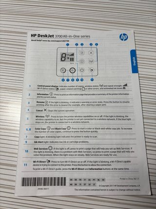 Impresora HP Deskjet 3760