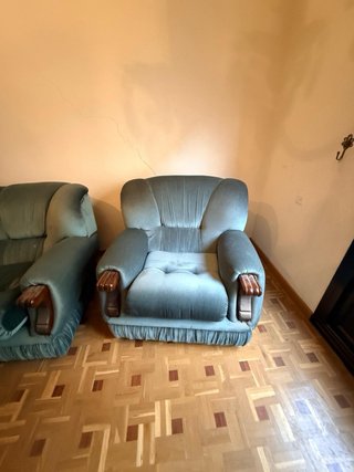 Tresillo: 2 sillones y 1 sofá