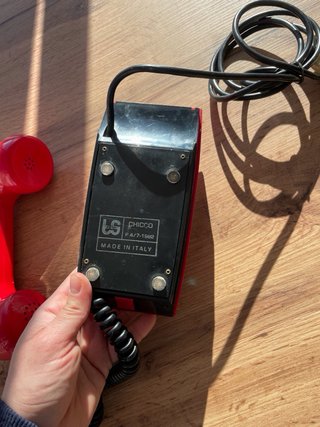 Telefono Safnat Milano Vintage Rosso