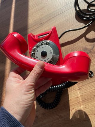 Telefono Safnat Milano Vintage Rosso
