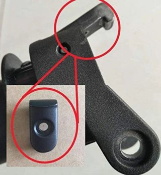 Pestaña y pasador plegado patinete Xiaomi